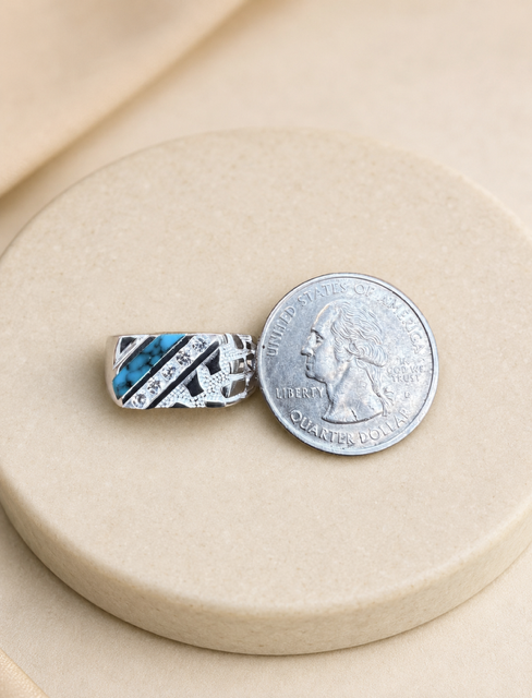 Euro Nugget Ring (Blue, 925 Sterling Silver with CZ Stones)