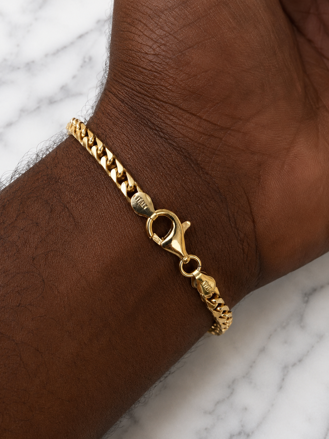 Franco Bracelelets 14k Gold Vermeil Over 925 Sterling Silver 2.5 mm to 5mm