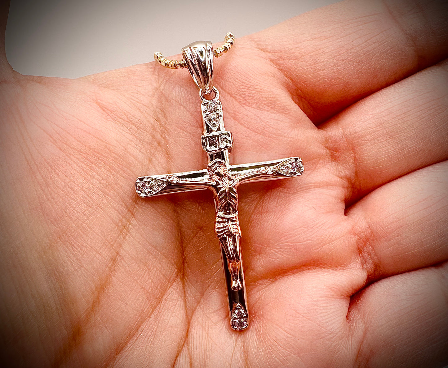 Two-Tone Crucifix Pendant – 3 Unique Styles
