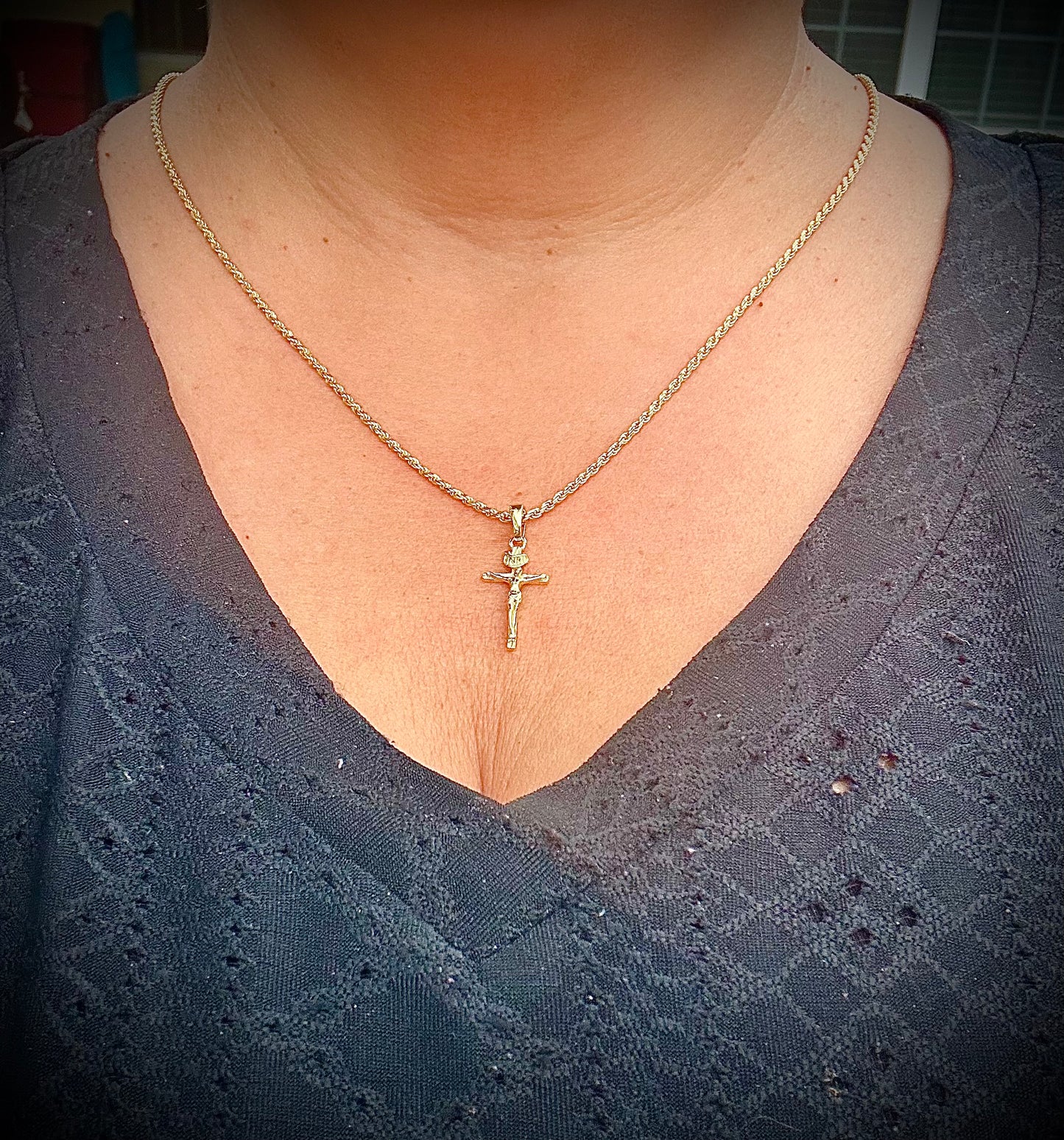 1" x 1.5" Handmade INRI Crucifix Pendant – 3 Finishes