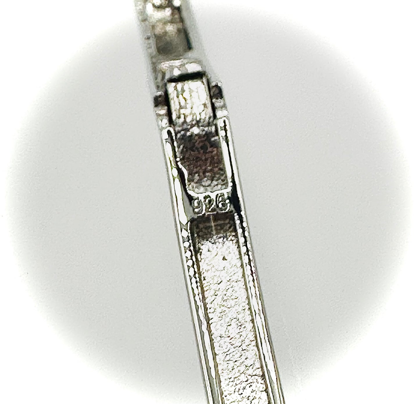 Women’s Iced Out Square Bangle Bracelet – Silver