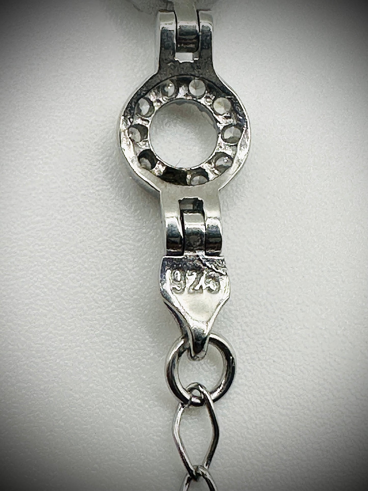 Modern Silver Circle Bracelet – Sterling Silver & CZ