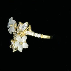 4 Flower Ring, Gold