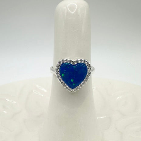 Blue Heart Ring
