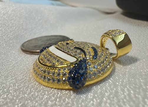 LOL Emoji CZ Pendants – Gold or Silver