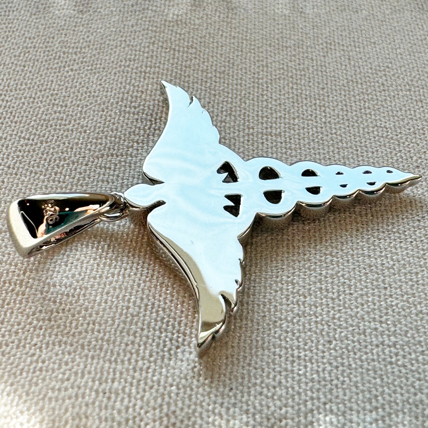 Caduceus Pendant, Gold or Silver, No Stones