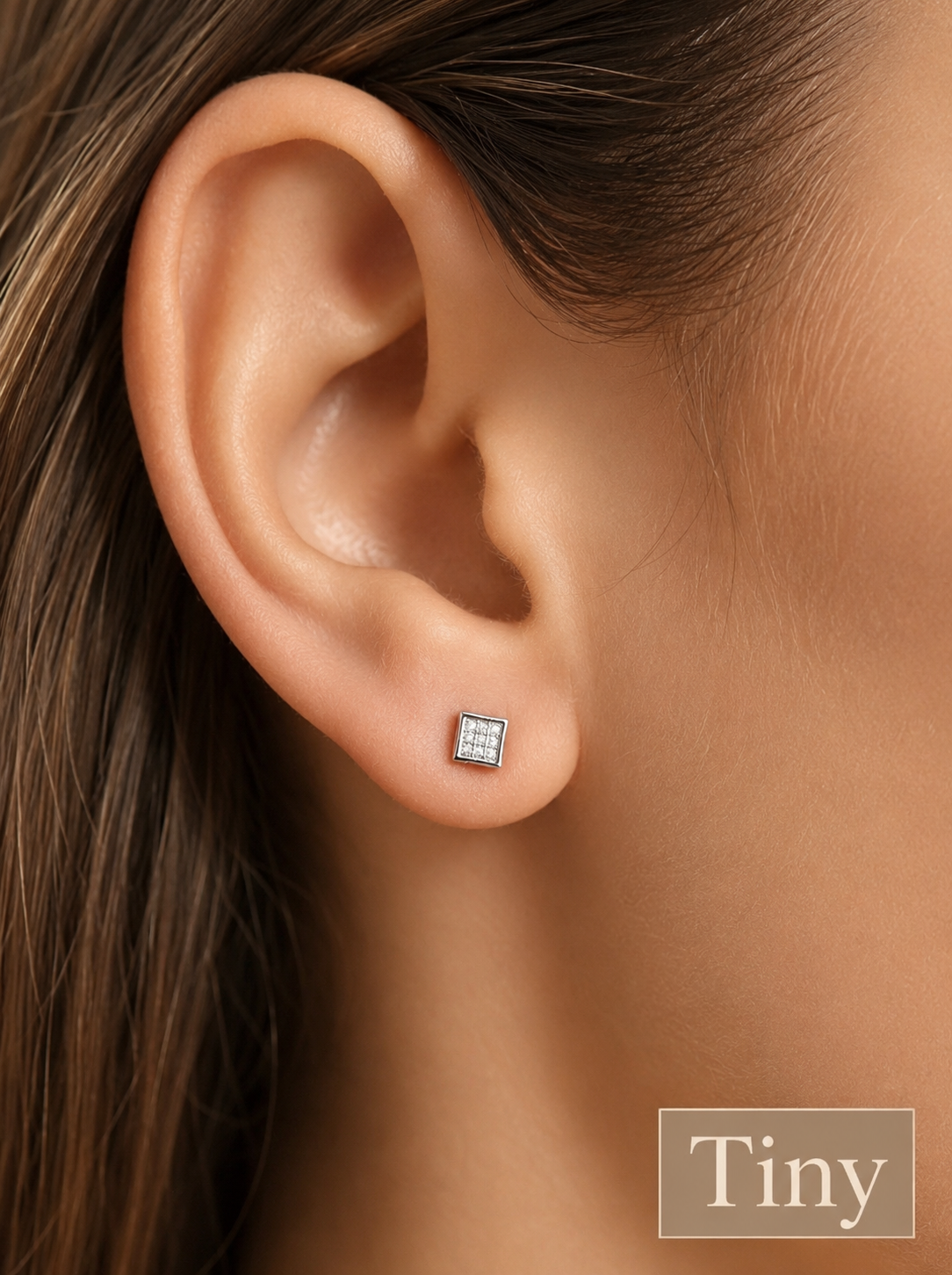 Multi Size Kite Earrings (Silver CZ)