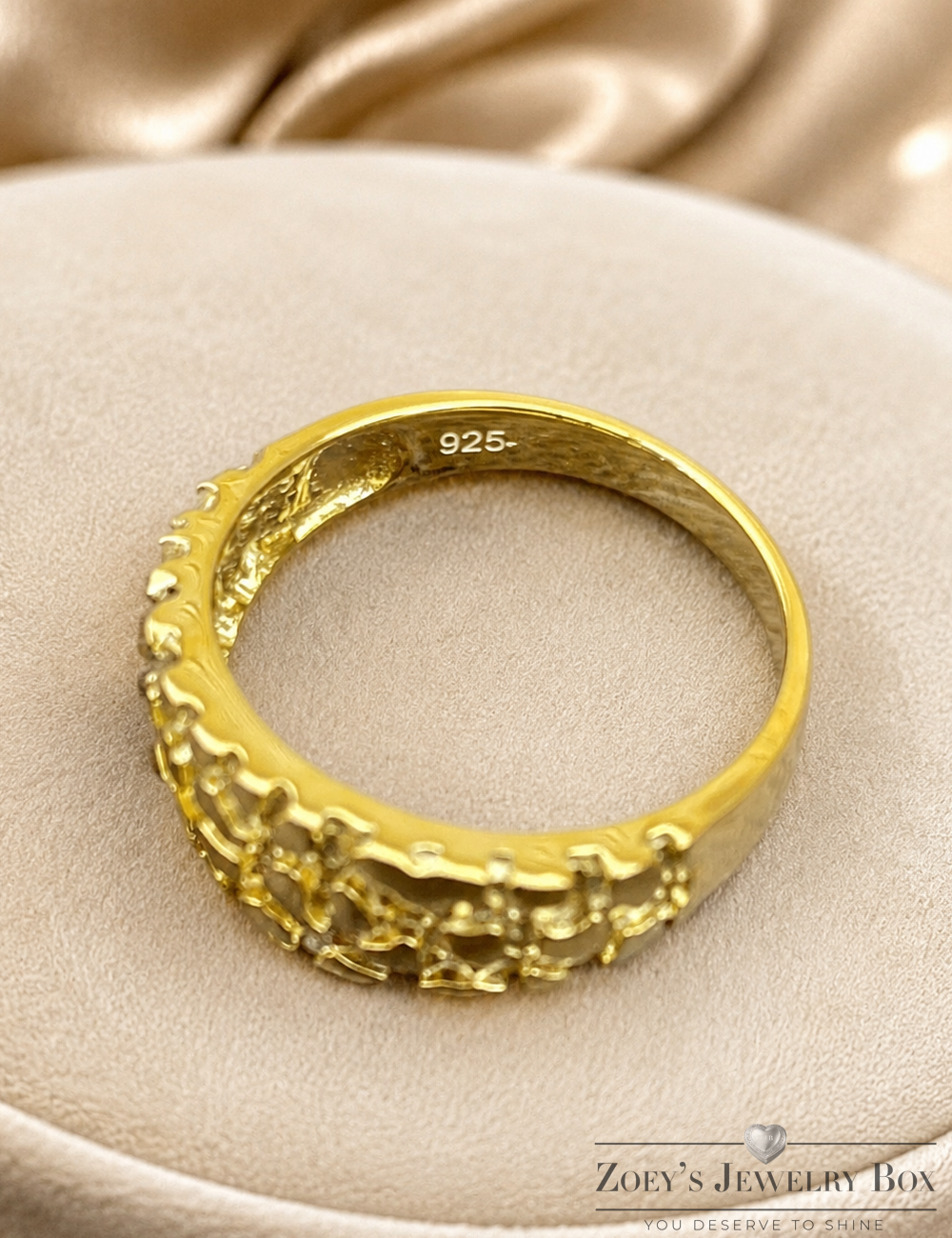 Alaska Gold Nugget Ring (14k Gold Vermeil)