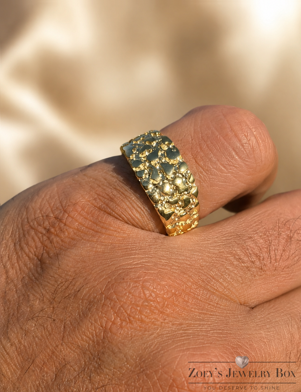 Alaska Gold Nugget Ring (14k Gold Vermeil)