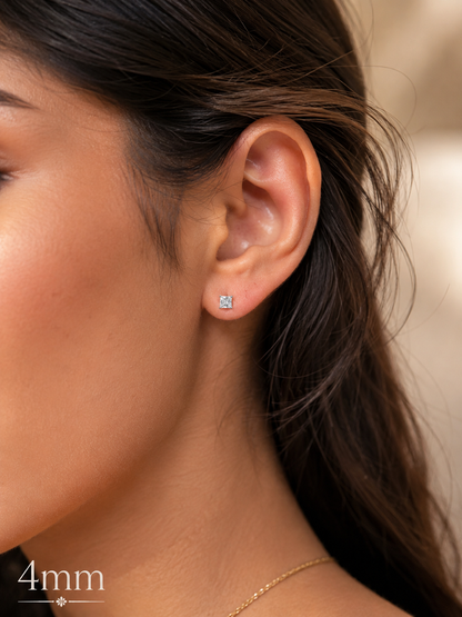 Moissanite Princess Cut Earrings