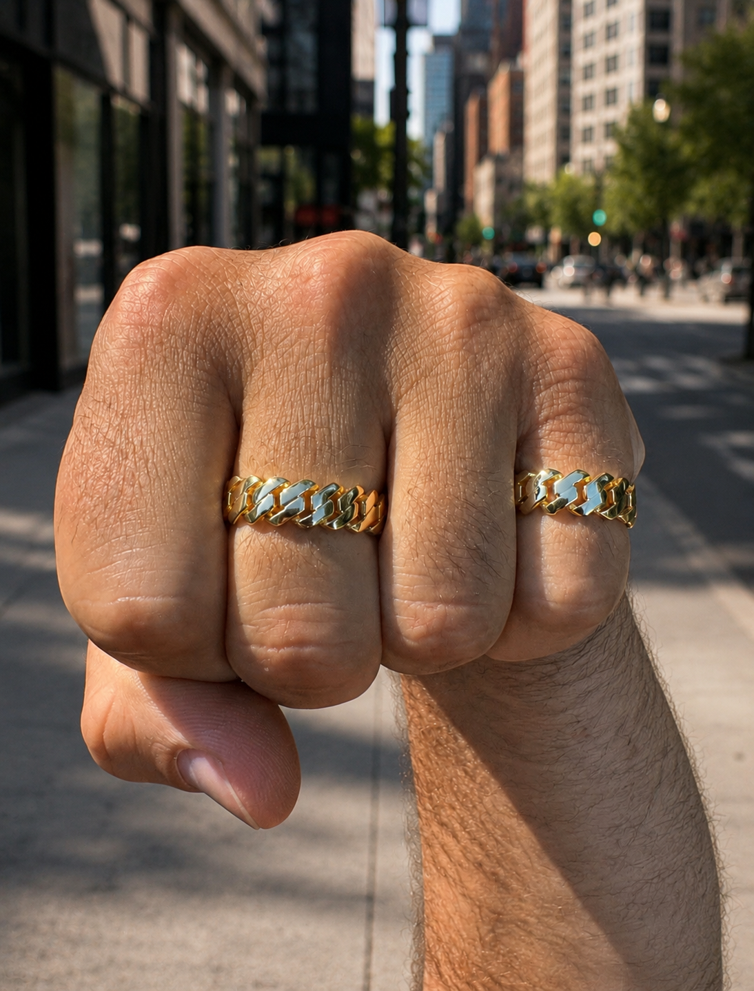 Wonderful Cuban Gold Ring