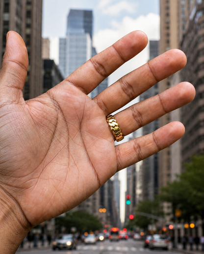 Wonderful Cuban Gold Ring