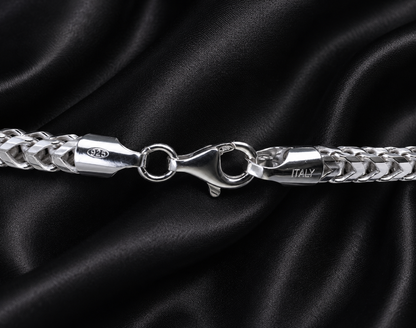 Franco Chains Solid 925 Sterling Silver 2mm to 5mm