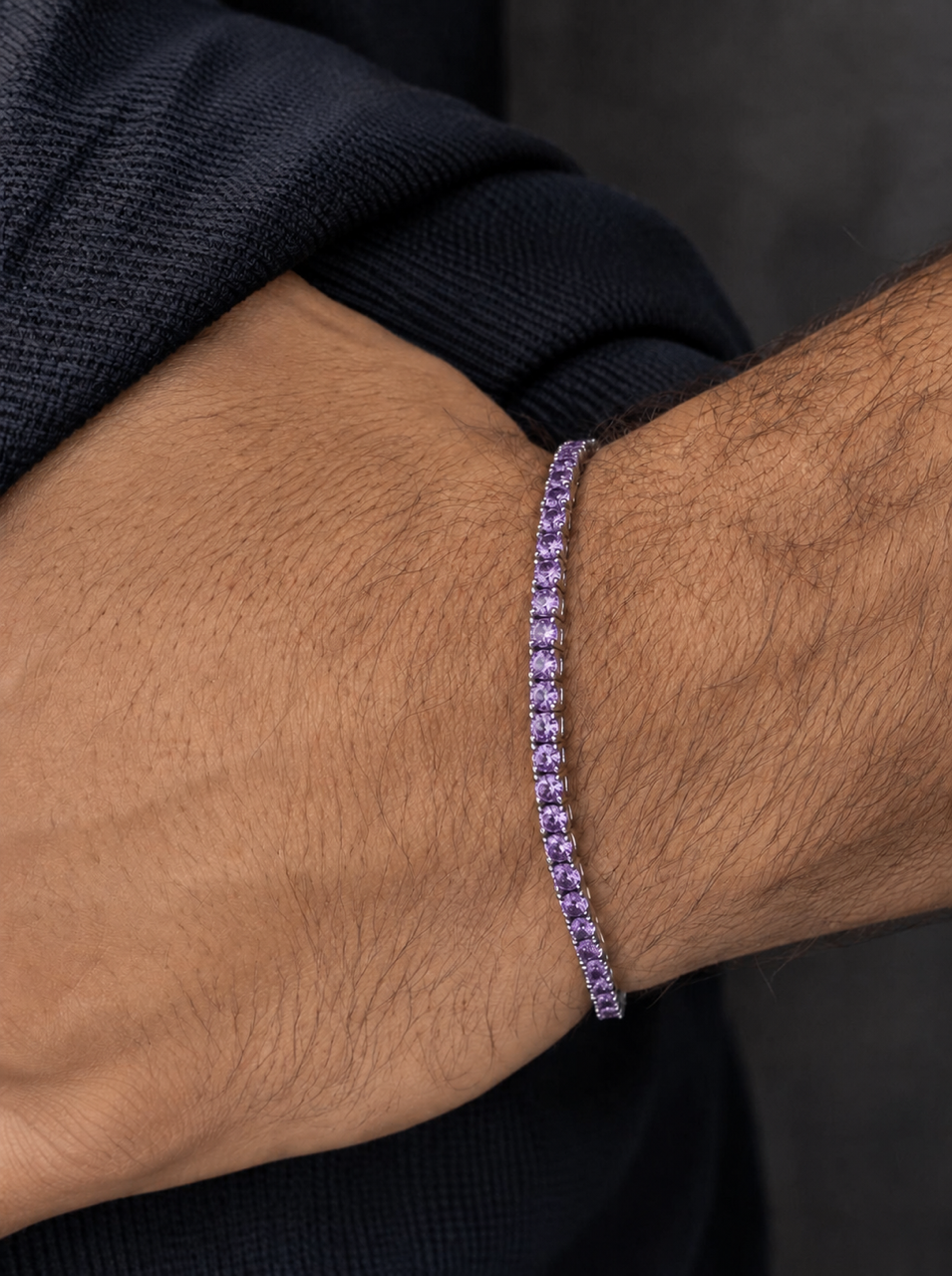 Purple Amethyst Tennis Bracelet