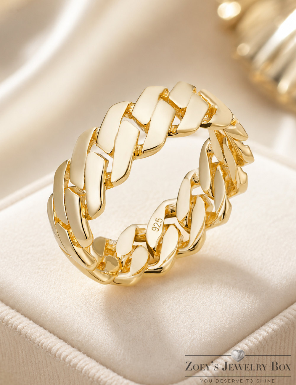 Wonderful Cuban Gold Ring