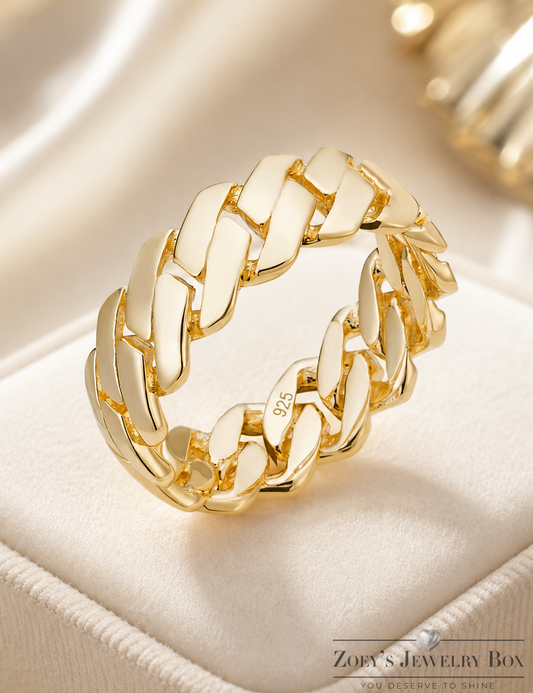 Wonderful Cuban Gold Ring