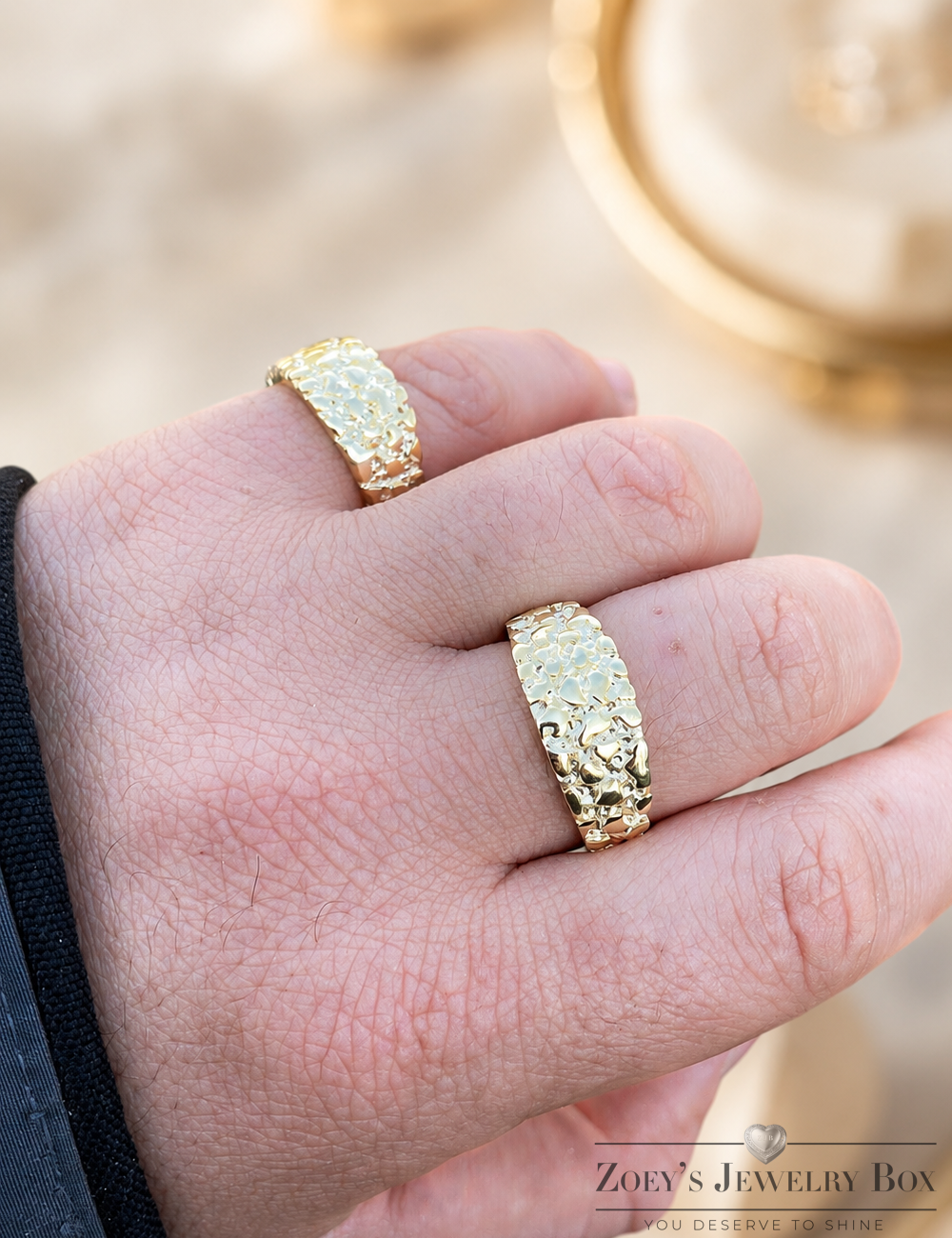 Alaska Gold Nugget Ring (14k Gold Vermeil)