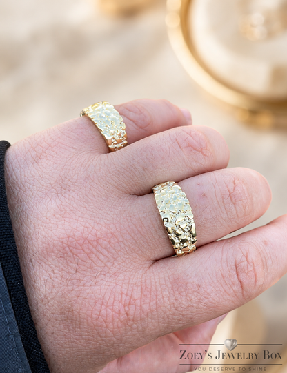 Alaska Gold Nugget Ring (14k Gold Vermeil)