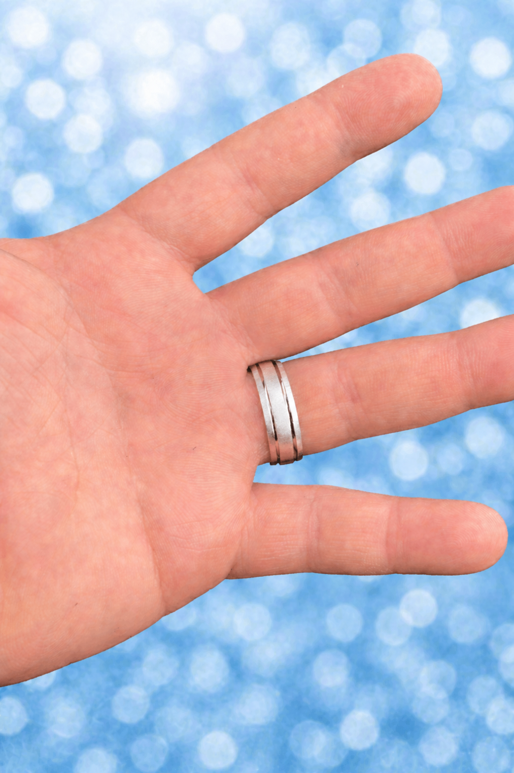 Unisex Brushed 925 Sterling Silver Wedding Band Ring Sizes 5 - 13