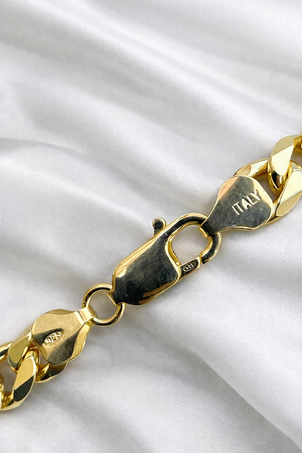 Curb Cuban Chains & Bracelets 14k Gold Finish over Solid 925 Sterling Silver 2mm - 16mm