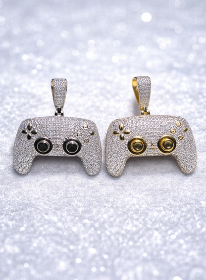 Moissanite PS5 Video Game Controller Pendant – Gold or Silver