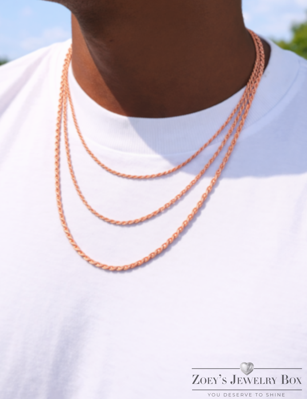 14k Rose Gold Vermeil Over 925 Sterling Silver Diamond Cut Rope Chains 1.5mm to 6mm