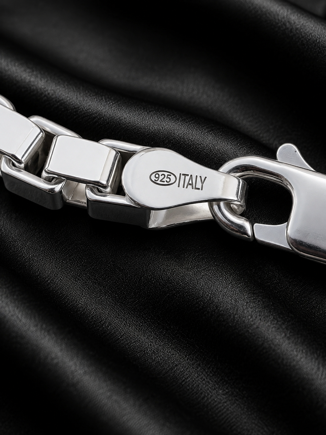 Solid 925 Sterling Silver Square Box Chains 1mm, 1.5mm, 2mm, 3mm, 4mm