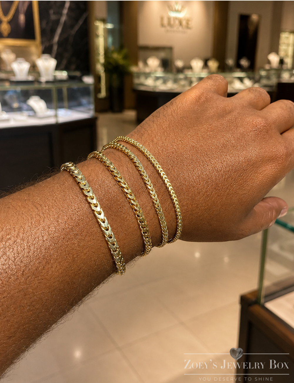 Franco Bracelelets 14k Gold Vermeil Over 925 Sterling Silver 2.5 mm to 5mm