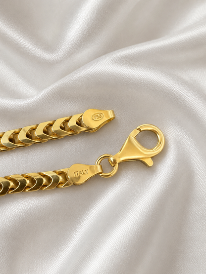 Franco Bracelelets 14k Gold Vermeil Over 925 Sterling Silver 2.5 mm to 5mm