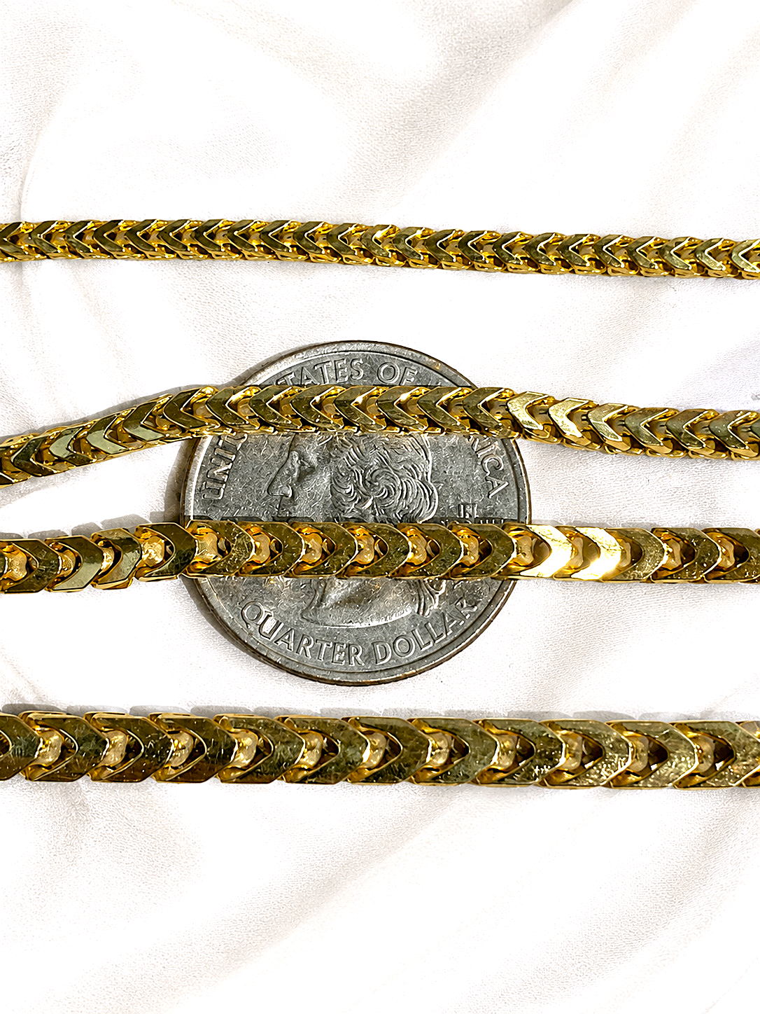 Franco Bracelelets 14k Gold Vermeil Over 925 Sterling Silver 2.5 mm to 5mm