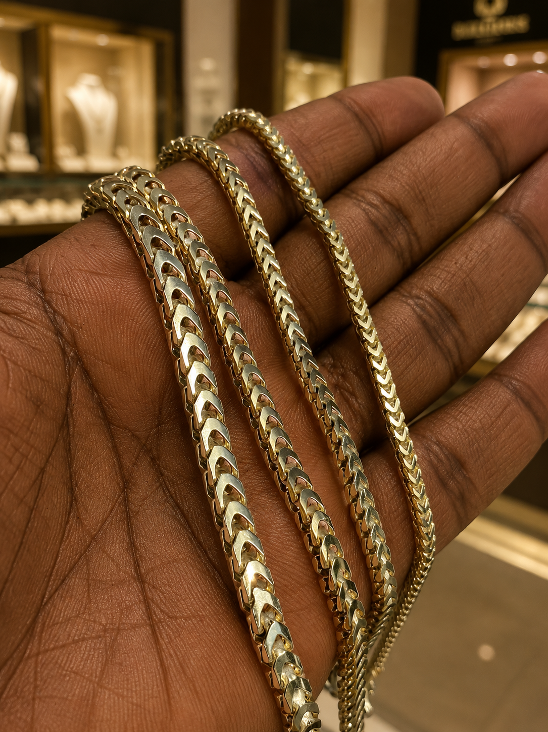 Franco Bracelelets 14k Gold Vermeil Over 925 Sterling Silver 2.5 mm to 5mm