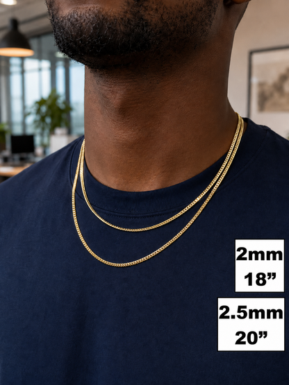 Franco Chains 14k Gold Vermeil Over 925 Sterling Silver  2mm to 5mm