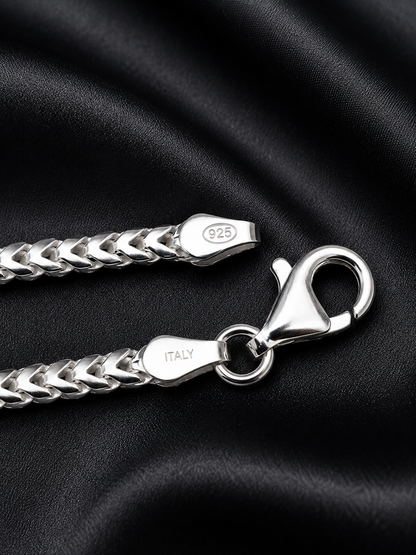 Franco Bracelelets Solid 925 Sterling Silver 2.5 mm to 5mm