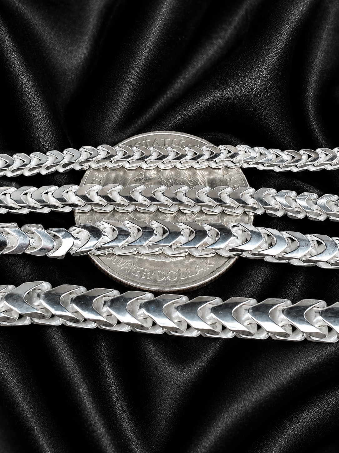 Franco Bracelelets Solid 925 Sterling Silver 2.5 mm to 5mm