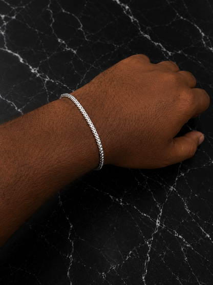 Franco Bracelelets Solid 925 Sterling Silver 2.5 mm to 5mm