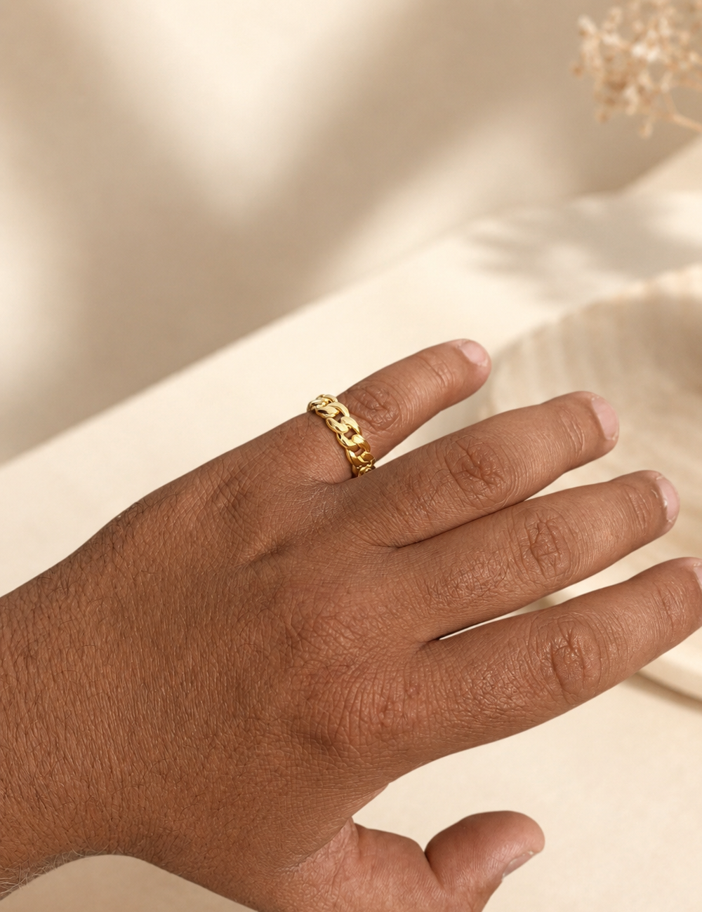 6mm Miami Cuban Band Ring (14k Gold Vermeil & 925 Silver)
