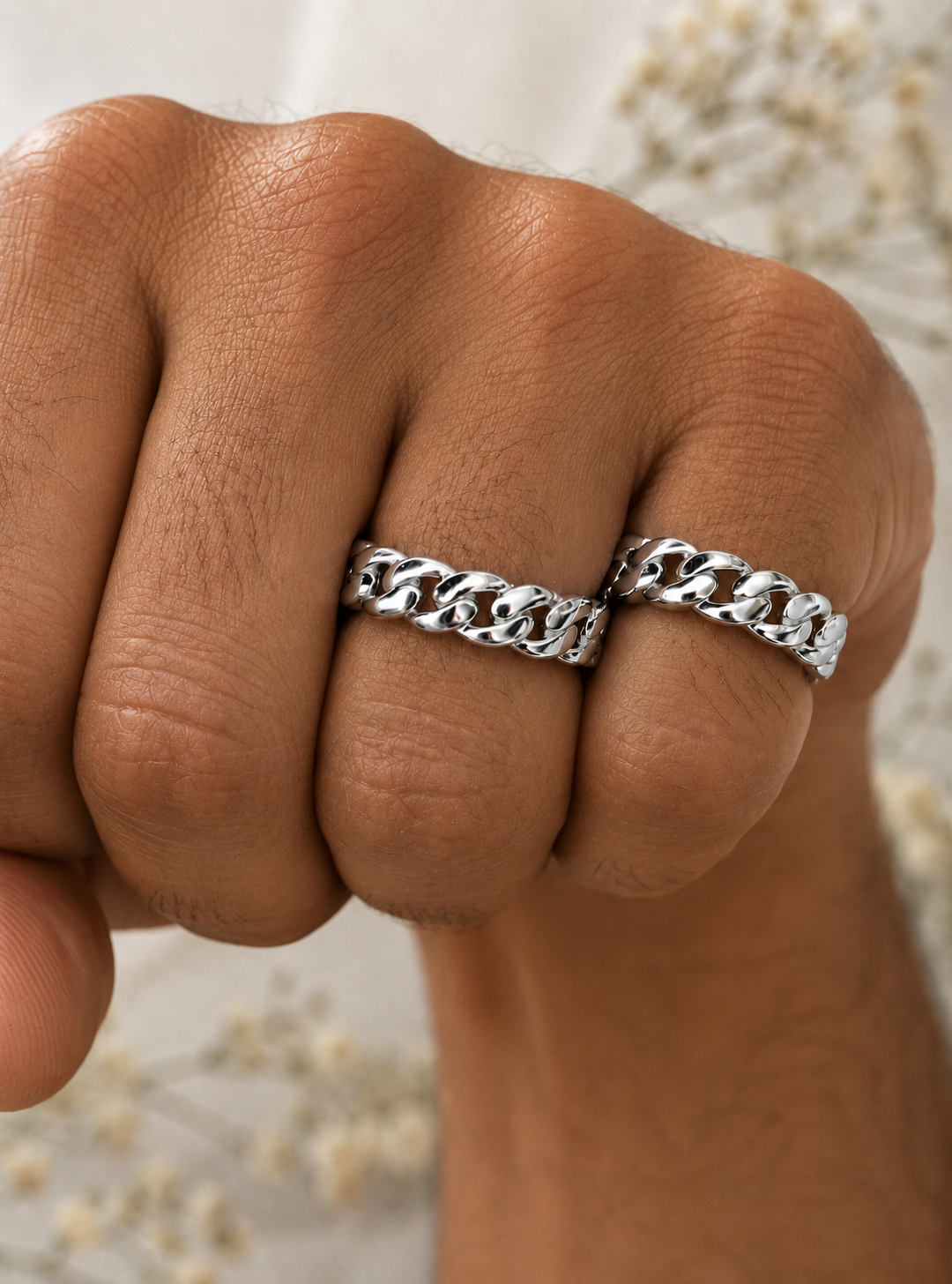 VIP 6mm Miami Cuban Link Ring (Sterling Silver, Unembellished Band)