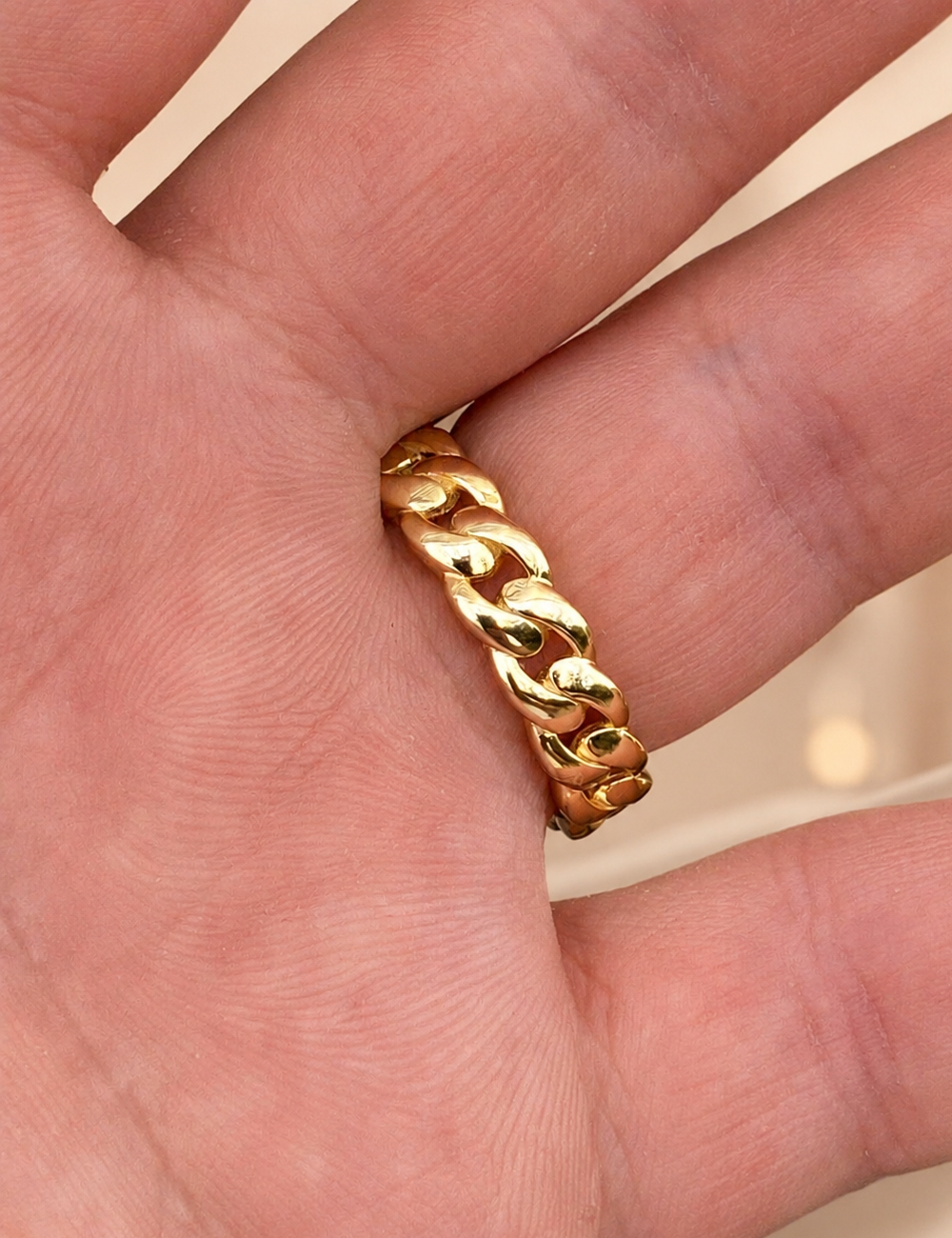6mm Miami Cuban Band Ring (14k Gold Vermeil & 925 Silver)