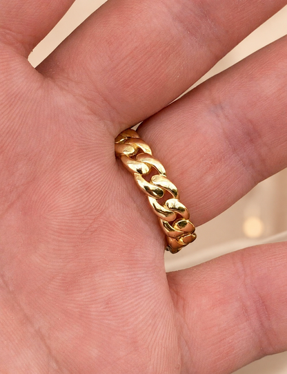 6mm Miami Cuban Band Ring (14k Gold Vermeil & 925 Silver)