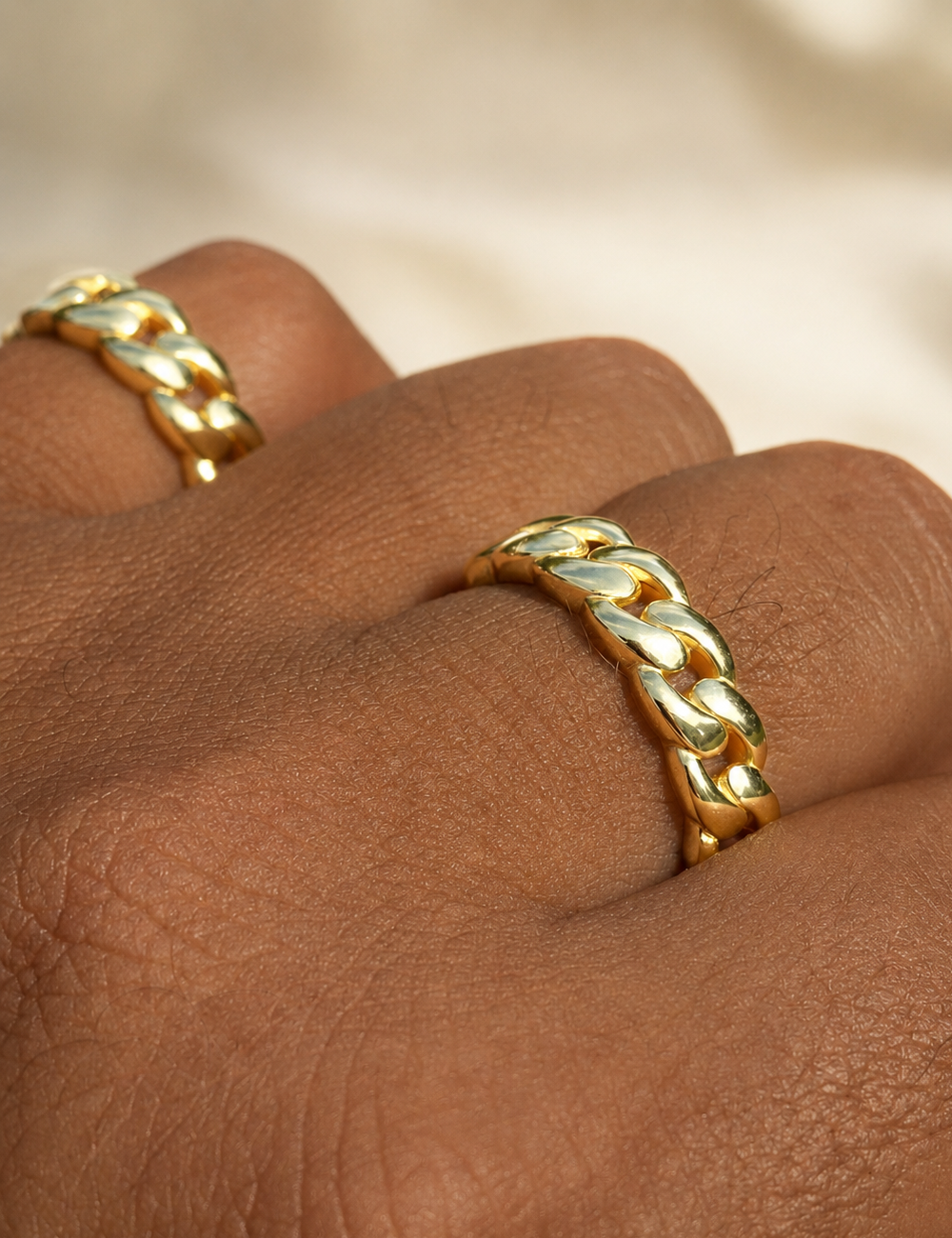 6mm Miami Cuban Band Ring (14k Gold Vermeil & 925 Silver)