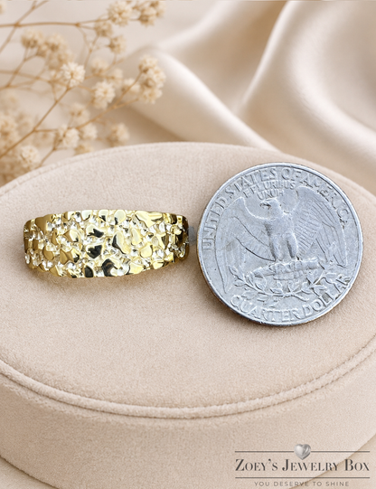 Alaska Gold Nugget Ring (14k Gold Vermeil)