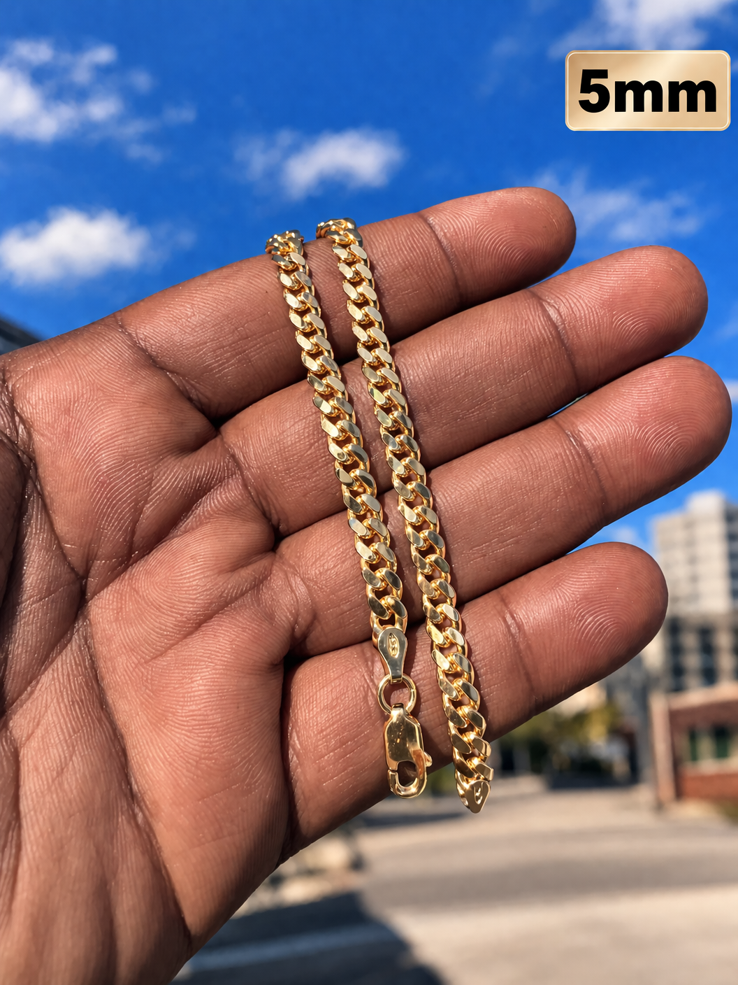 Miami Cuban Bracelet with Lobster Clasp 14k Gold over Solid 925 Sterling Silver 4mm - 10mm