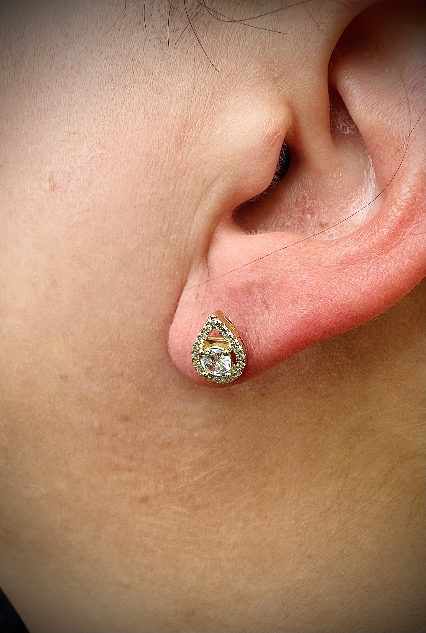 Women's Iced Out Tear Drop Earrings – 3 Finishes