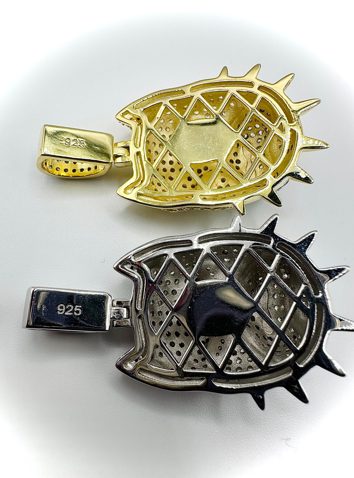 Super Iced Out Angry Pitbull Pendant – Gold or Silver