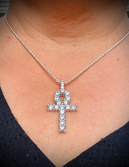 Super Icy Ankh Pendant – Gold or Silver
