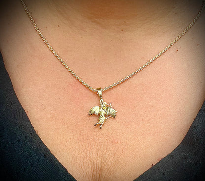Cupid Bow & Arrow Cherub Pendant – 3 Finishes