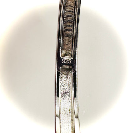 Women's Iced Out Butterfly Bangle Bracelet – Silver