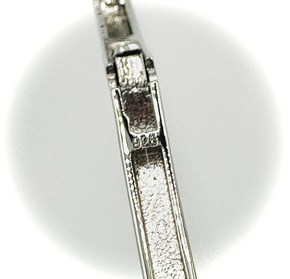 Women’s Iced Out Square Bangle Bracelet – Silver