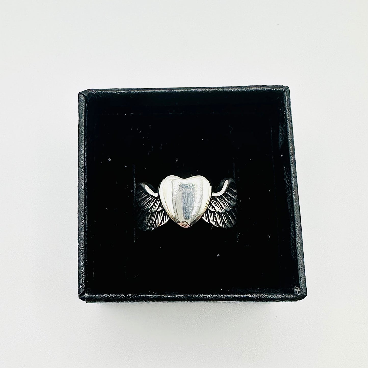 Women's Claddagh-Style Heart Wings Ring – Sizes 5-10