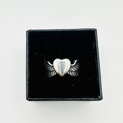 Women's Claddagh-Style Heart Wings Ring – Sizes 5-10